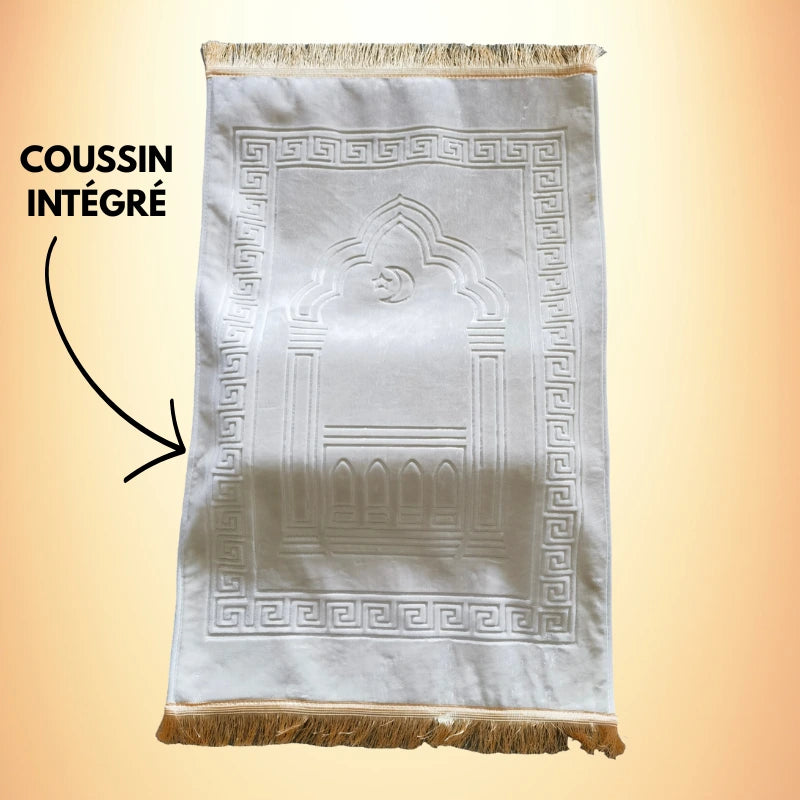 Tapis de prière ergonomique avec coussin intégré
