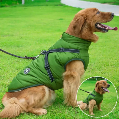 MANTEAU POUR CHIEN AVEC HARNAIS INTÉGRÉ
