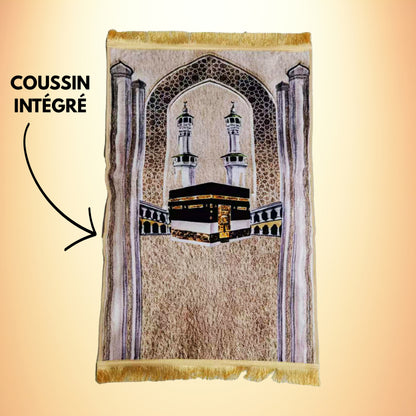 Tapis de prière ergonomique avec coussin intégré
